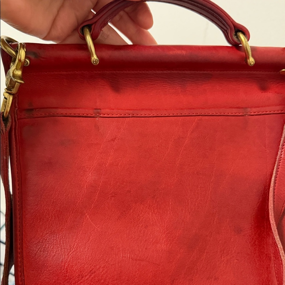 Vintage Coach Willis In Red! - Picture 6 of 11